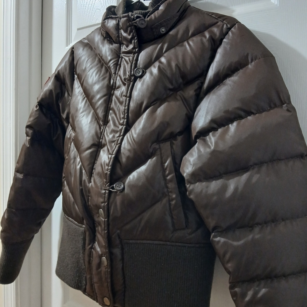 Triple F.A.T. Goose Vintage Goose Down Puffer/Bomber Jacket Size Small for Women - Picture 9 of 13